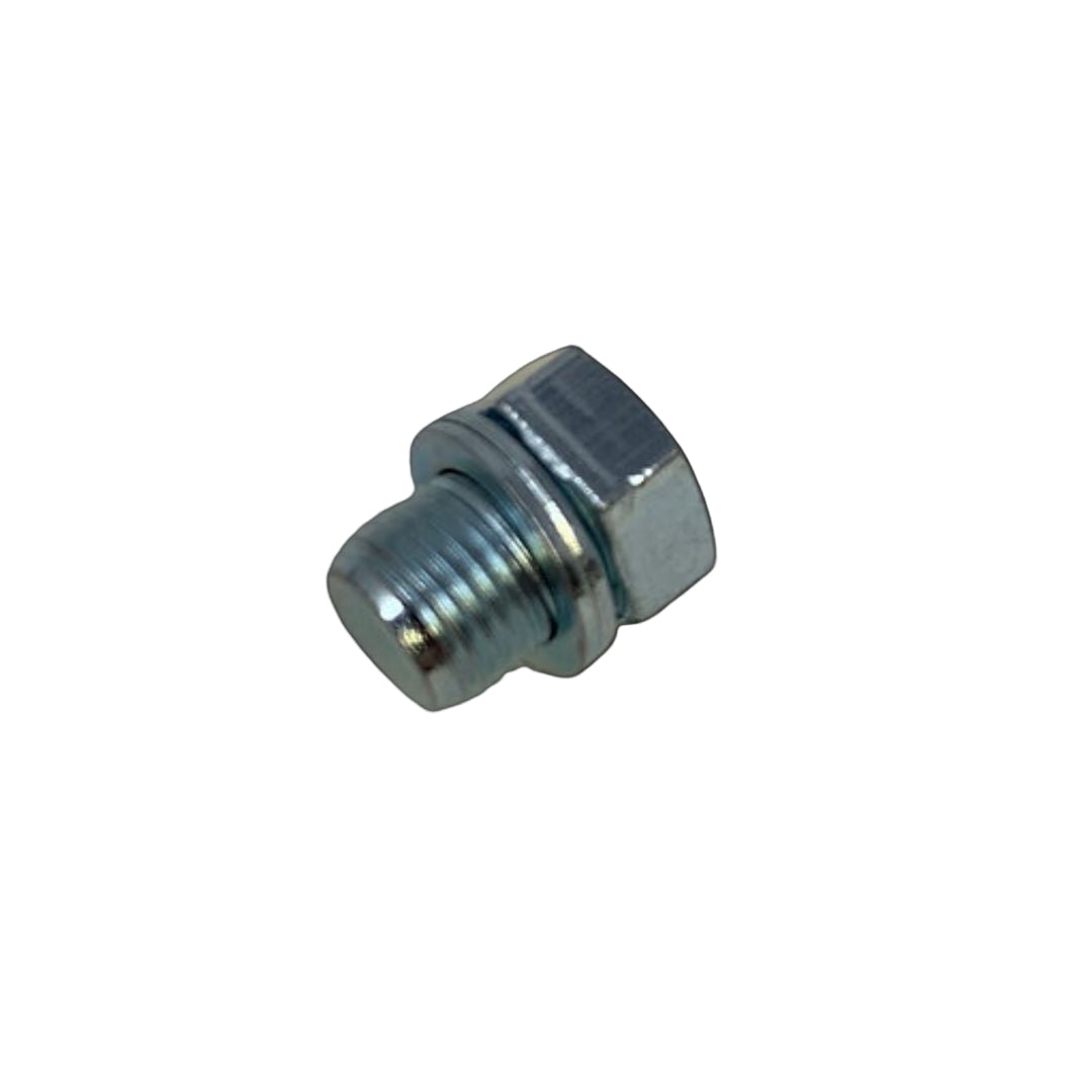 Metal bolt on a black background