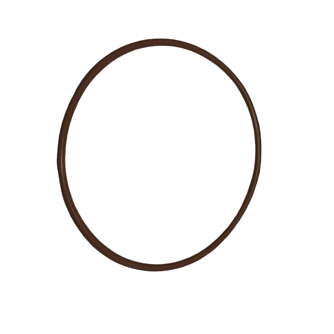 Thin brown circle on a black background