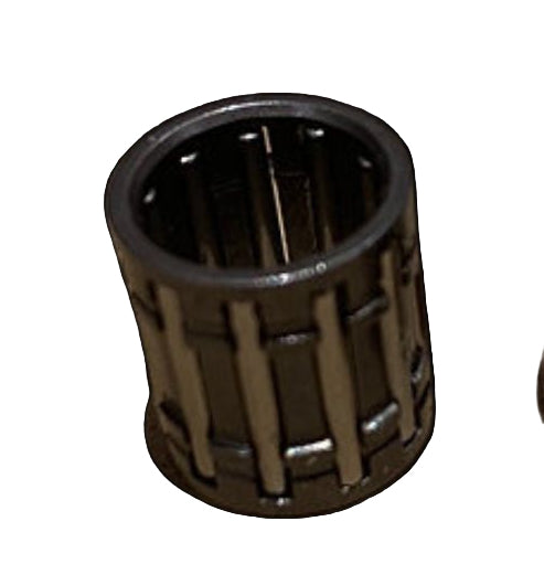 Metallic cylindrical component on a black background