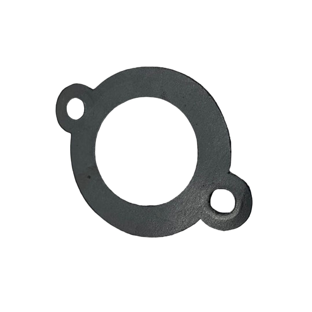 Black gasket on a white background