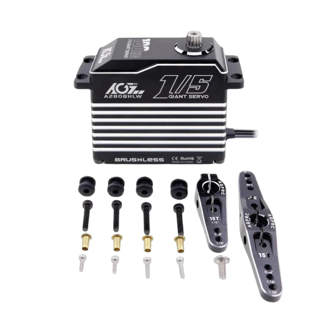 AGFRC Brushless 100KG Billet Servo - A280BHLW