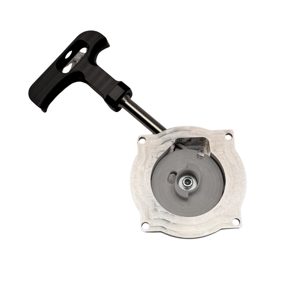 ALX Complete Replacement Pull starter with angled handle (RAW SILVER)