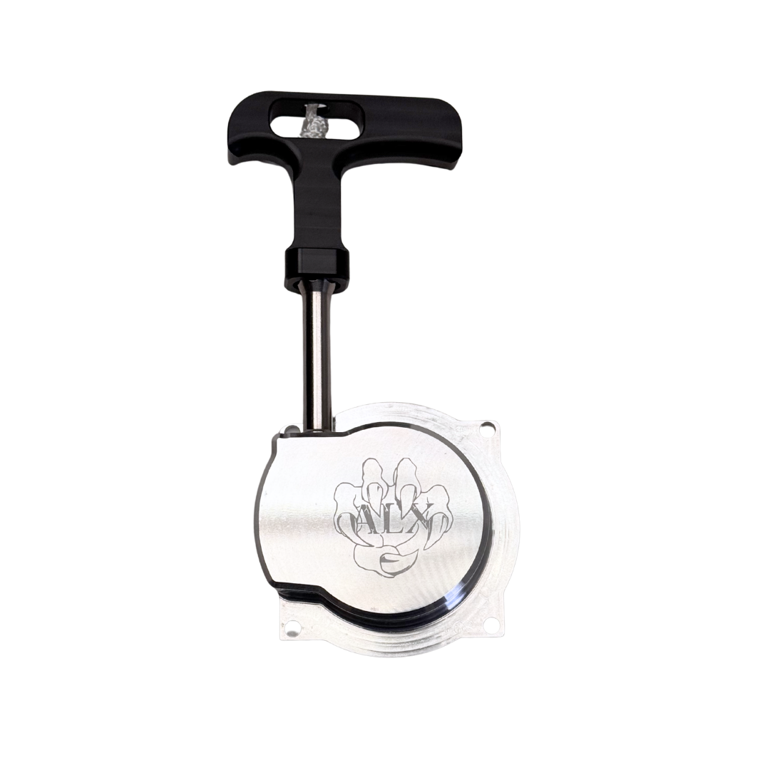 ALX Complete Replacement Pull starter straight (RAW SILVER)