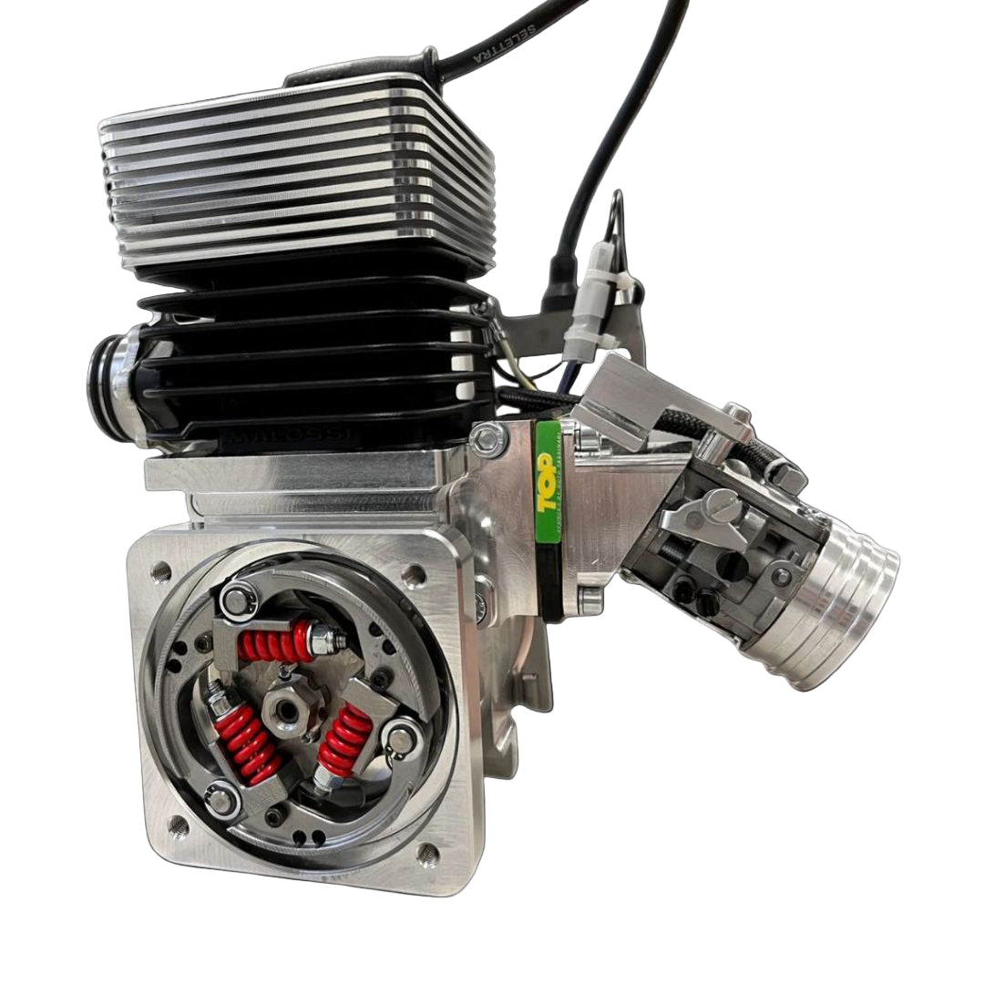 Engine component on a black background